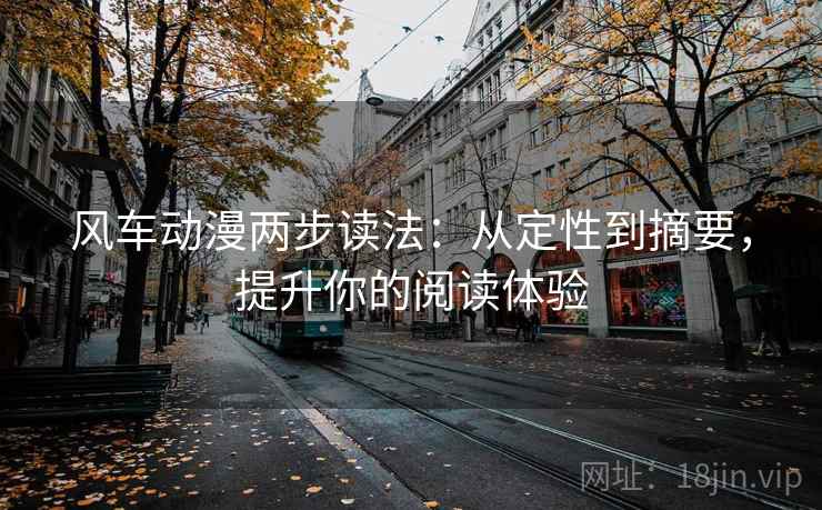 风车动漫两步读法:从定性到摘要,提升你的阅读体验 风车动漫两步读法:从定性到摘要,提升你的阅读体验